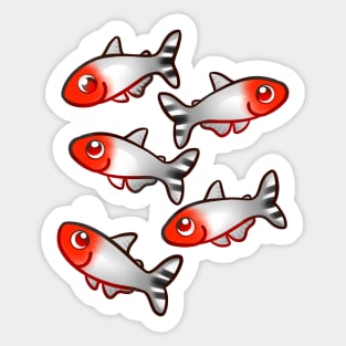 Rummy Nose Tetras Sticker